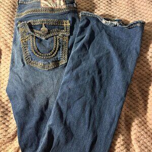 True Religion Women's Blue and Navy Jeans